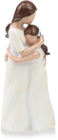 ROYUEXT Mother and Daughter Figurines Gifts, Mom Birthday Gifts from Daughter, Resin Hand-Painted Statue Sculpted Hand-Painted Figures Best Gifts for Birthday, Christmas, Mother's Day, older sister