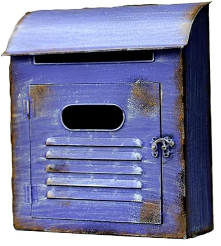 Cassette postali da Parete Cassetta Postale Cassetta Postale Country Life Cassetta Postale da Parete Cassetta Postale Drop Stile Antico Accessori da Giardino rustici Unico (Colore: Lavanda)
