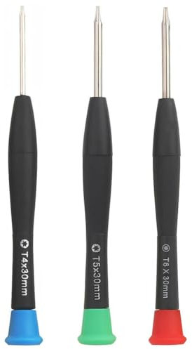 Precision T4 T5 T6 - Set di cacciaviti Torx piccoli, compatibile con MacBook, computer portatili, hard disk, strumenti di apertura per riparazione