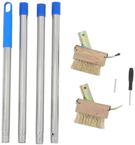 Milisten 1 Ensemble Désherber Acier Inoxydable Long Manche de Outil pour Retirer Mousse Mauvaises Patios