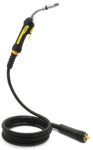 BestSchweissen.de Schweißbrenner MB-24 TW-24 AK-24 MIG/MAG - 4m oder 5m Euro-Anschluss: Professioneller Schlauchpaket mit Schutzgas-Kühlung, langlebig & ergonomisch (4m)