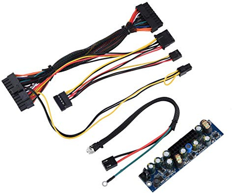 Richer-R Breadboard Netzteilmodul, DC 12V 120W Power Supplies Leistungsmodul,Breadboard Netzteil mit 24Pin ATX Verbindungskabel für -PC,HTPC, POS usw.