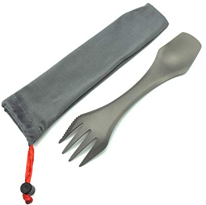Outdoor Ninja Titan Spork Outdoor Camping Geschirr, dieser Göffel ist ein kompletter Besteckkasten für unterwegs und das in ULTRA LEICHT!
