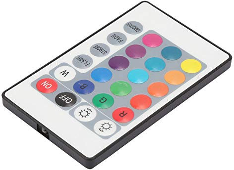 Telecomando a 24 tasti con striscia luminosa, telecomando senza fili con striscia luminosa, uso domestico per luce a led RGB(Lunghezza cavo 1 metro)
