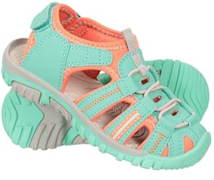 Mountain Warehouse Bay Junior Shandals - Neoprene Sandals, Kids Beach Footwear, Cushioned Midsole Childrens Shoes - Spring Summer, Poolside, Beach, Travelling Turquoise (01) 12