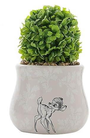 Home Forest Friends Bambi Ceramic Planter with Faux Plant