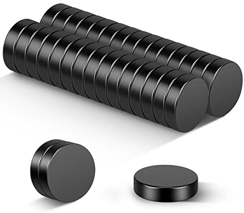 Wukong Neodym Magnete Schwarz Stark Magnete, 10x3mm | 30 Stück Extra Stark Mini Magnet für Whiteboards, Kühlschrank, Handwerk, Magnettafel und DIY-Projekt