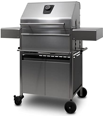 Schickling Holzkohlegrill Willy L - Deluxe Edelstahlgrill Grillwagen, Rechteckig, 100% Edelstahl, Holzkohle-Grill mit Deckel, Made in Germany - Direkt vom Hersteller