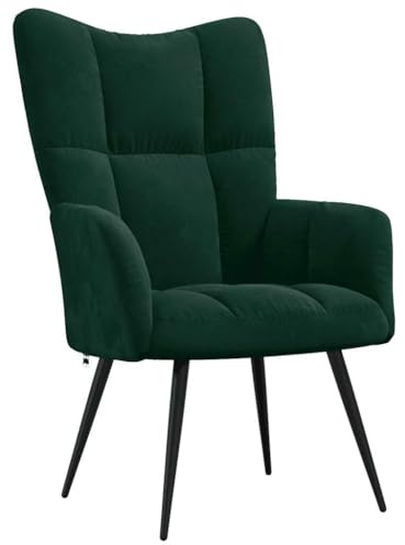 vidaXL Relaxsessel Dunkelgrün Samt