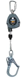 AFP Demon 11 FT Single Leg Self-Retracting Lifeline Cable Retractable | Steel Locking Pelican Rebar Hook | Safety Yoyo Fall Protection Arrest Limiter | Construction Industrial | OSHA & ANSI Rated SRL