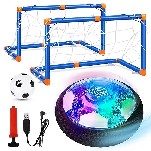 Phlivi - Balón de fútbol flotante, eléctrico, con LED, interior y exterior, el favorito de niños y niñas, regalo de Navidad o cumpleaños para niños de 6 a 12 años