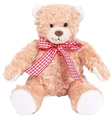 ASHSDI Spieluhr Musikbox, Plüsch Bär Spieluhr Kreative Puppe Spieluhr Für Jungen Mädchen Am Muttertag Geburtstag Musikspieluhr Spieldose (Color : Rood, Size : 13.6 * 12.7cm)