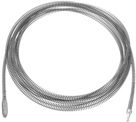 sourcing map 1 Pcs Drain Clog Remover 314.9 inch 8 M 10mm Thick, Drain Augers Hair Remover Spring Cable with Electric Drill Connector, Plumbing Snake for Kitchen Sink, Bathtub Drain Toilet