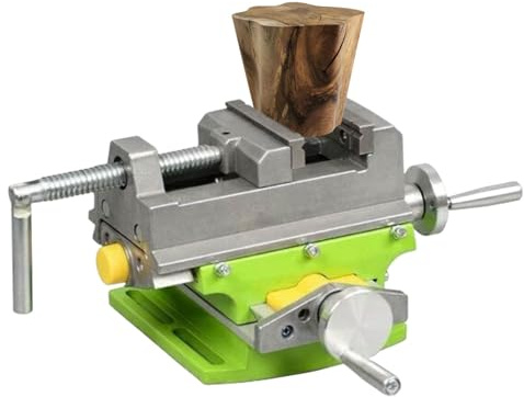 Tornillo de cruz compuesto para taladro de columna - Taladro de trineo transversal de 90° de 3 pulgadas, prensa deslizante de 2 vías X-Y de banco, apto para fresadoras de taller Mantenimiento de
