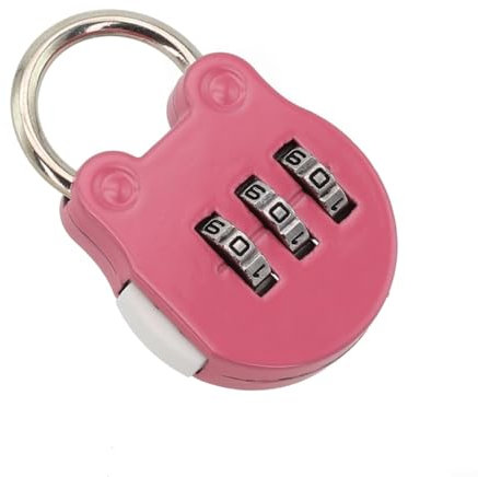 Lucchetto resistente con password, adatto per armadi, cancelli e capannoni, comodo design senza chiave (rosa)