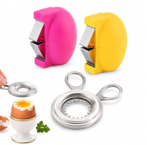 3 PCS Boiled Egg Cutter, Egg Cutter for Boiled Eggs, Practical Kitchen Tools, Easy to Use & Store, Suitable for Daily Cooking and Kitchen Enthusiasts