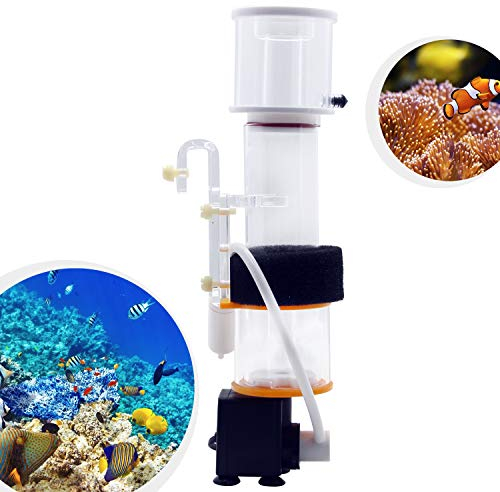 Hanchen Aquarium Protein Skimmer 30-50L Hang On Aquarium Filter for Saltwater Marine Reef Fish Tank Aquarium