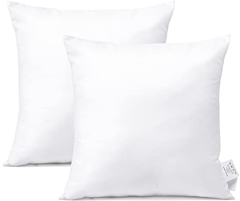 Artscope 2er Set Kissenfüllung - 7D Polyestermischung Bezug - 45x45cm Innenkissen Füllkissen Kopfkissen Sofakissen für Wohnzimmer Schlafzimmer Sofa Bett