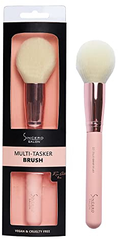 SINCERO SALON Bronzer Pinsel I Weicher Schminkpinsel, Make-Up Pinsel für Blush Brush, Rose Gold