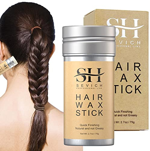 GIMOCOOL Haarwachs Stick, Haarwachsstift Gebrochenes Haar Finishing Wax Stick Antistatische, Styling-Pomade für Perücken, Haarsträhnen, Frizz, für Unisex, 75g
