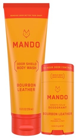 Mando Bâton doux et ferme (60 g) + gel acide pour le corps (73,7 g) – Testé cliniquement pour bloquer les odeurs toute la journée – Sans danger pour le corps entier pour les fosses, les colis et les