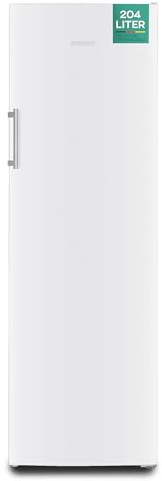 Heinrich´s Gefrierschrank 204L Temperatur: -14°C~-22°C, Volumen, Freezer, No-Frost Schutz, 4x Gefrierschubladen, 2x Schubfächer, LED-Display, wechselbarer Türanschlag, Alarmfunktion (weiß)