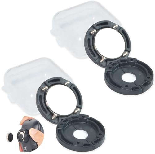 HYS Mobiles Funkmikrofon Lautsprecher Magnetische Halterung | kompatibel für CB/VHF/UHF Zwei-Wege-Funkgerät Scanner Mikrofon, 2 Pack (Schwarz)