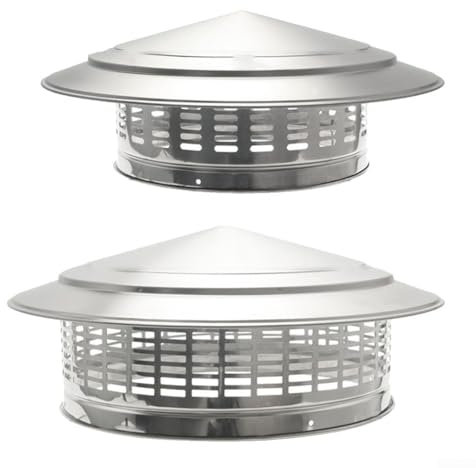 PETSTIBLE Zylindrische Dachverkleidung Abdeckung, Kaminkappe, Dachabdeckung, Kaminkappe, Dachabdeckung Metall 250mm/300mm(300mm)