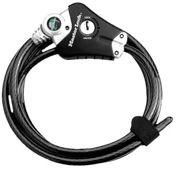 Master Lock Python Kabelschloss, Black, 10 mm x 1800 mm