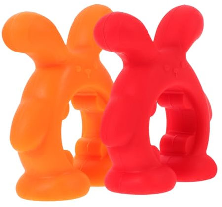 DECHOUS 2pièces Support Silicone Multifonction Pour Ustensiles De Cuisine Repose-spoon Crab Silicone Anti-débordement Pour Casseroles Et Poêles De Rouge Et Orange