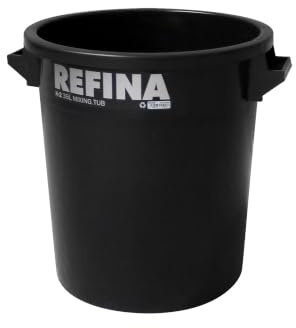 Refina X-2 Black Mixing Tub 35L for Floor Compounds, Plaster and More, Screed Mixing Tub 390x410mm