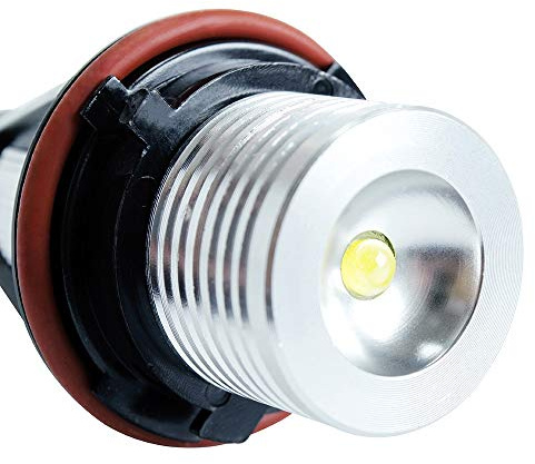 LED Faros Angel Eyes,Angel Eyes LED Marcador 1 Set 2 * 5W 10W marcador LED Angel Ojos Blanco/Azul/Rojo/Amarillo Uso apto para E39 E53 E60 E61 E63 E64(Red)
