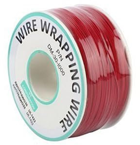 YUPEIUKLI Cable de Envoltura de Alambre 30AWG 250 Metros Cable Resistente a la Temperatura Cable Aislado Flexible Fácil de Usar para Soldadura pieceB