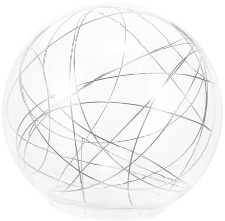 QUMIIRITY Paralume Sfera in Vetro Trasparente Sostituzione Paralume Decorativo per Lampadario Facile Installazione Accessorio Moderno Adatto per Lampade da 1 Pezzo