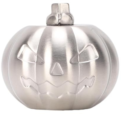 Denash Glaçons en Acier Inoxydable 304, Liquide de Refroidissement de qualité Alimentaire, Pierres à Whisky en Métal Réutilisables en Forme de Citrouille pour Bourbon, Whisky avec,