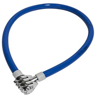 Lucchetto Per Bici Con Combinazione A Tre Cifre. Pratico Sistema Di Antifurto Adatto Per Bici, Motocicli E Scooter. Cavo In Acciaio Rivestito.