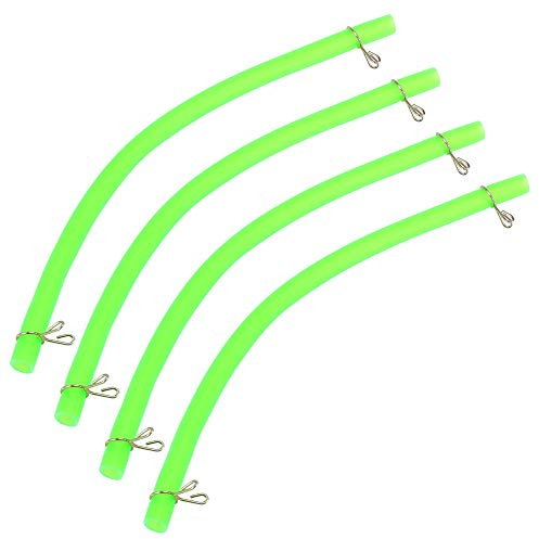 sourcing map 4 x 4,5mm Motorrad Roller Benzinschlauch Öl Kraftstoffleitung Rohr mit/Klemmen Grün
