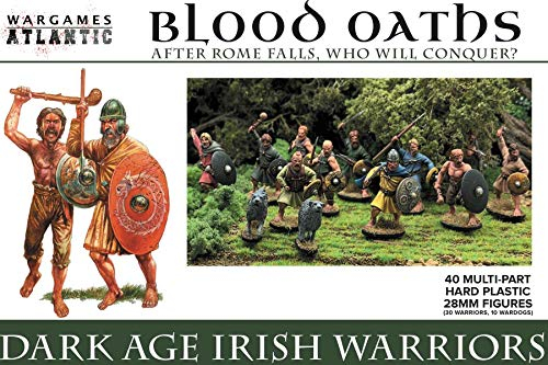 Blood Serments - Dark Age Irish Warriors - 40 (30 guerriers/10 gardiens) - Plastique dur multi-parties (POLYSTYRÈNE à impact élevé) - 28 mm