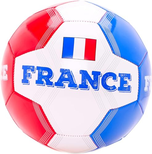 Toyland® France Ballon de Football sur Le thème du Pays (8 kg/Taille 5) – Euros et Coupe du Monde – Jouets d'extérieur – 14 Styles Disponibles – (France)