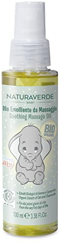 Naturaverde | Baby - Disney Baby Dumbo - Olio Spray Emolliente da Massaggio, Olio Emolliente per Bambini e Neonati, con Estratto di Calendula BIO, Olio d'Oliva e Olio di Jojoba BIO, 100ml