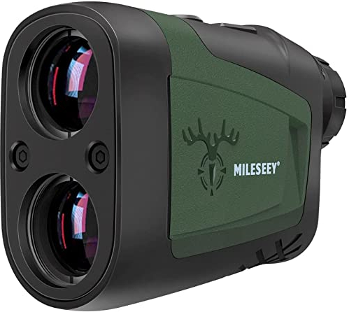 MiLESEEY Laser Entfernungsmesser Jagd 800M, Winkelkompensation und Horizontale Distanz, Scan, Geschwindigkeitsmessung, Regen und Nebelmodus, Bogenschießen Entfernungsmesser mit 6 facher Vergrößerung