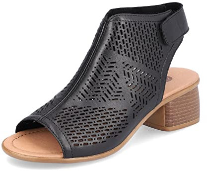 Remonte Damen Schaftsandalen R8774, Frauen Sandalen,Sommerschuhe,Freizeitschuhe,offene,Schuhe,Strandschuhe,Sandaletten,schwarz,38 EU / 5 UK