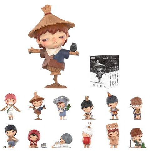 POP MART Hirono Mime Series Figures, Hirono Blind Box Figures, Random Design Action Figures Collectible Toys Home Decorations, Holiday Birthday Gifts for Girls and Boys, Single Box