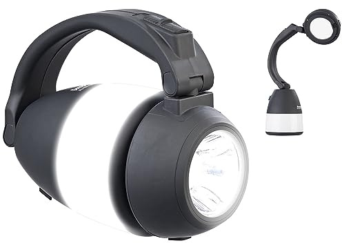 Semptec Urban Survival Technology Handlampe: 4in1-Akku-Campinglaterne, Hand- & Tischlampe mit USB-Notlader, 225 lm (LED-Powerbank, Powerbank mit LED-Licht, Zelt)