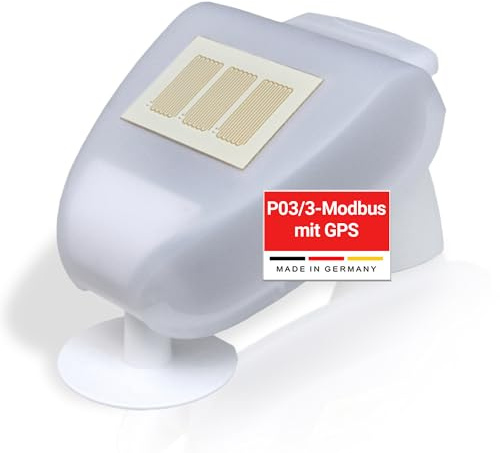 ELSNER ELEKTRONIK Wetterstation mit GPS [P03/3-Modbus-GPS] mit Außensensor | Profi Modbus Wetterstation, Windmesser, Regen- & Sonnensensor, Außenthermometer – Ideal für Bauprojekte & Made in Germany