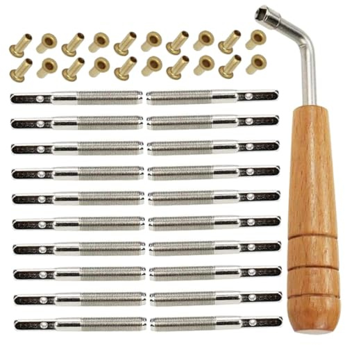 TOYANDONA Lyre Harp Stift und Niete Satz und Metall Glatt ohne Grat Ersatz für Stimmung der Leierharfe