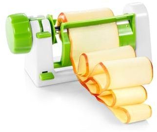 Wintem Taglia Verdure e Frutta Manuale per Sfoglie di Patate, Zucchine, Melanzane e Mele in Pochi Secondi con Lama in Acciaio Inox e in Plastica Resistente