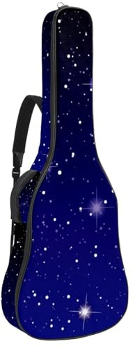 Eslifey Tasche für Akustikgitarre, Orange mit Früchten, verstellbarer Schultergurt, Gitarrenkoffer, Gigbag 101,6 cm, 104,7 cm, 106,, Mehrfarbig 4, 42.9x16.9x4.7 in, Taschen-Organizer