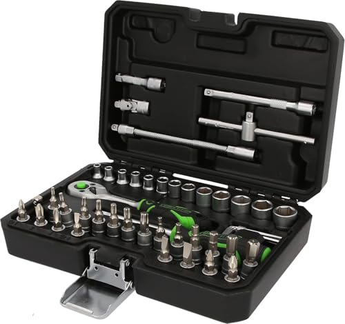 KS Tools 512.0048 COMPETITION Jeu de clés à douille 1/4, 48 pièces