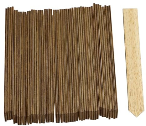 Yardwe 50stücke Rechteckige Holz Pflanzenetiketten Wiederverwendbar Gartenarbeit Tags Dekorative Topfpflanzenetiketten Für Gartendekorationen